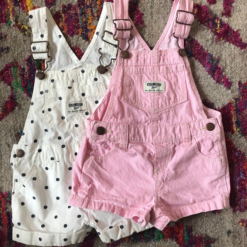 Baby girl short overalls